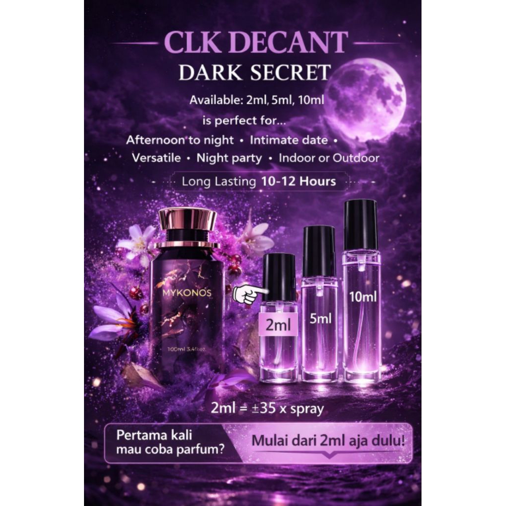 Mykonos Dark Secret | Decant 2ml, 5ml, dan 10 ml