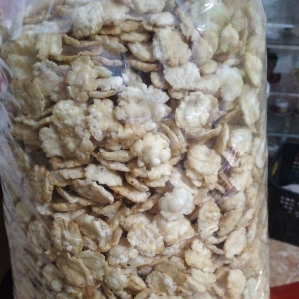 Emping melinjo Gurih dengan bawang putih asli - Rendah Minyak, Tanpa Tepung, Higienis