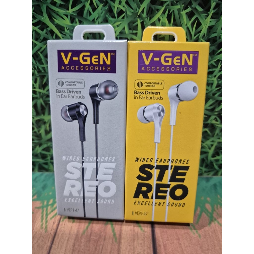 Headset Murah V-GeN VEP1-47 Wired Handsfree Headset Stereo Sound original vgen