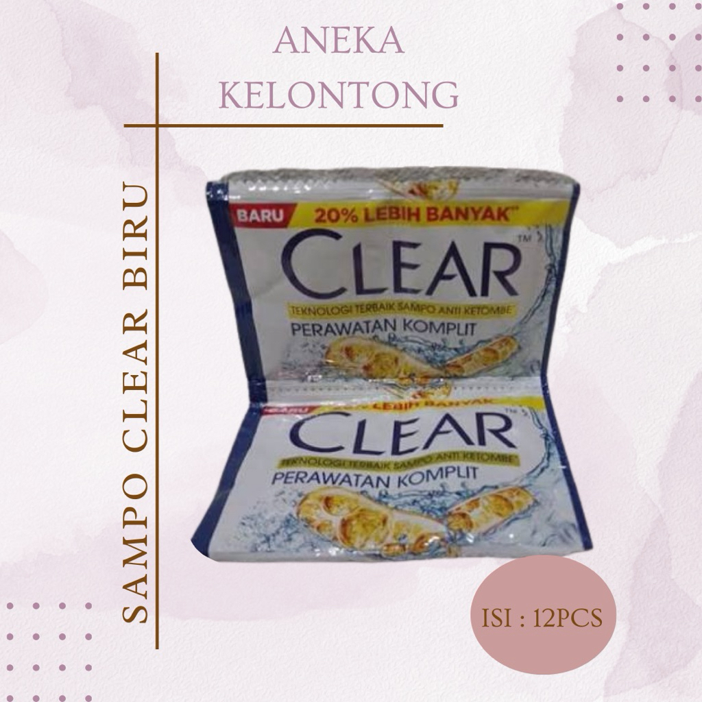 [ RENCENG ] SAMPO CLEAR BIRU RENCENGAN / SHAMPOO CLEAR BIRU