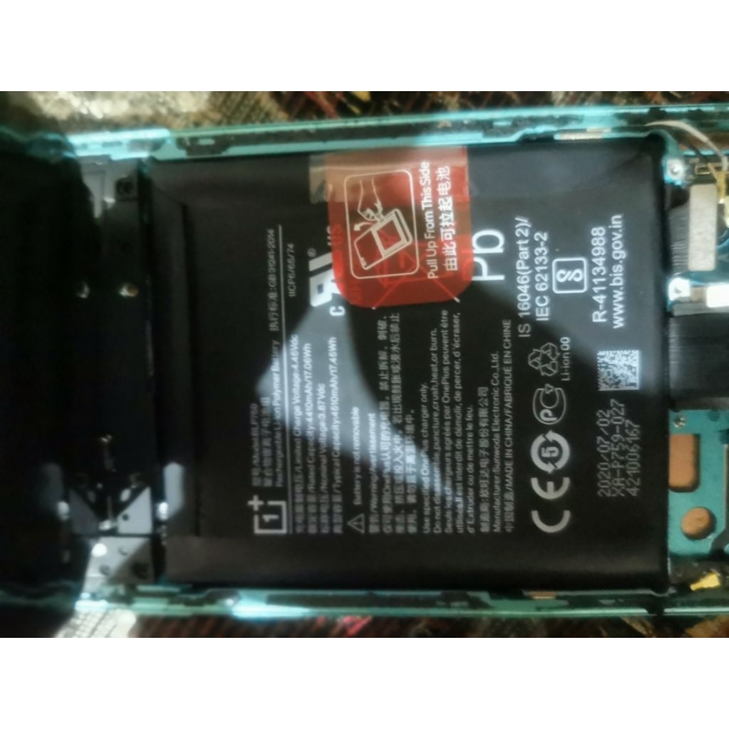 oneplus 8 pro baterai