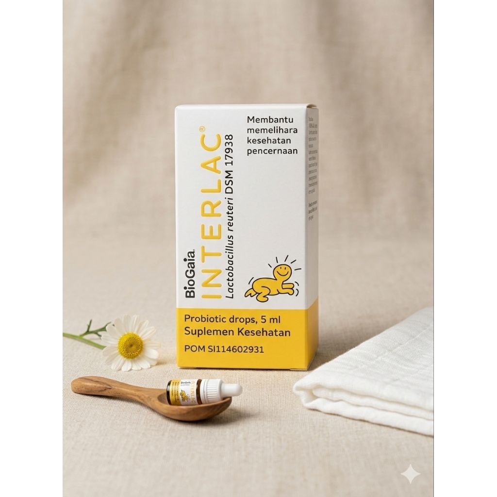 Interlac Oil Drop Probiotik Lactobacillus Reuteri