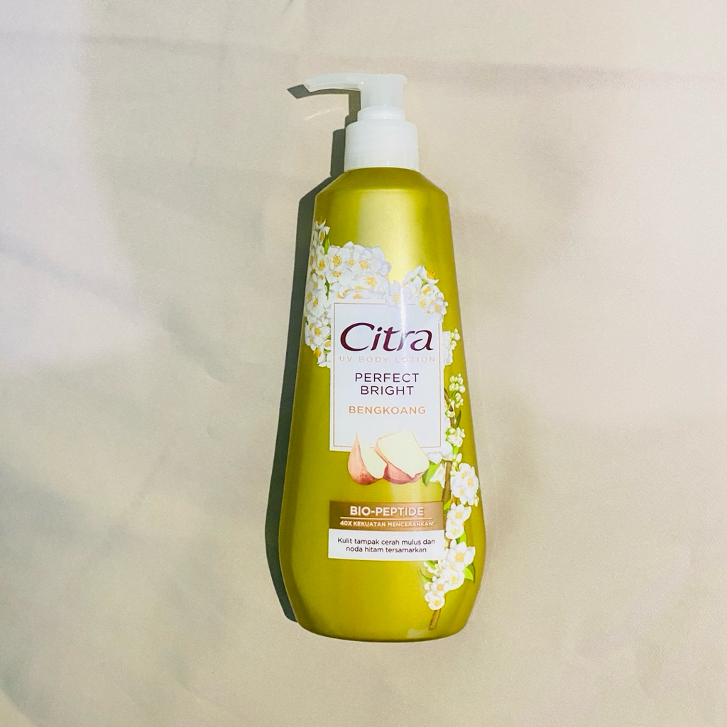 BARU Citra UV Body Lotion Radiant Glow Pearl Kuning 380ML - Mencerahkan & Bercahaya