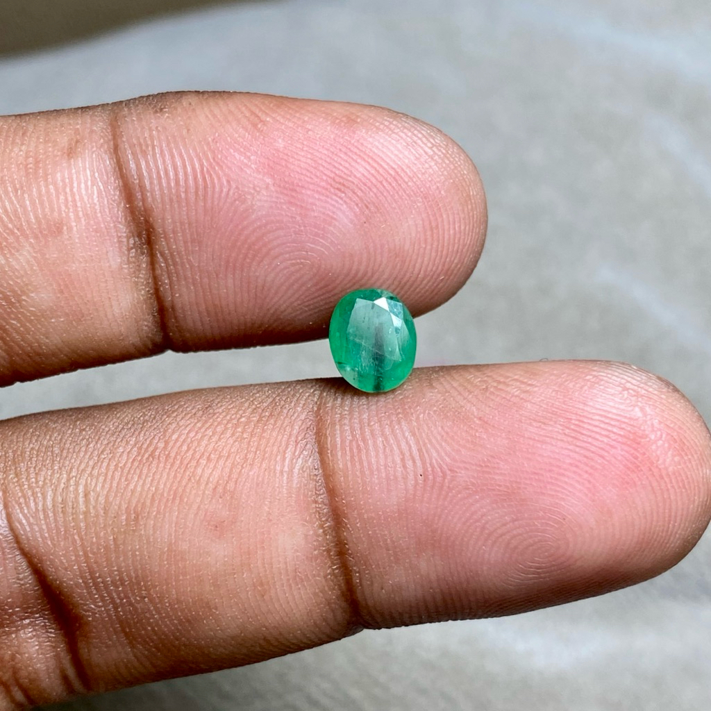Natural Emerald Beryl Jamrud Asli Batu Zamrud brazil dim 7x6x4