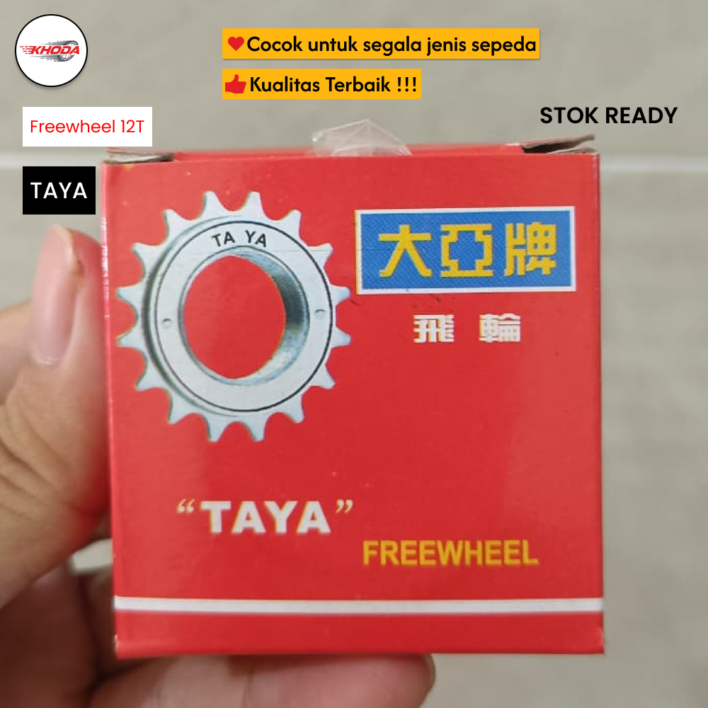 Freewheel TAYA 12T BMX - Gear Belakang Sepeda Single Speed Steel Taiwan untuk Sepeda Anak & Mini BMX