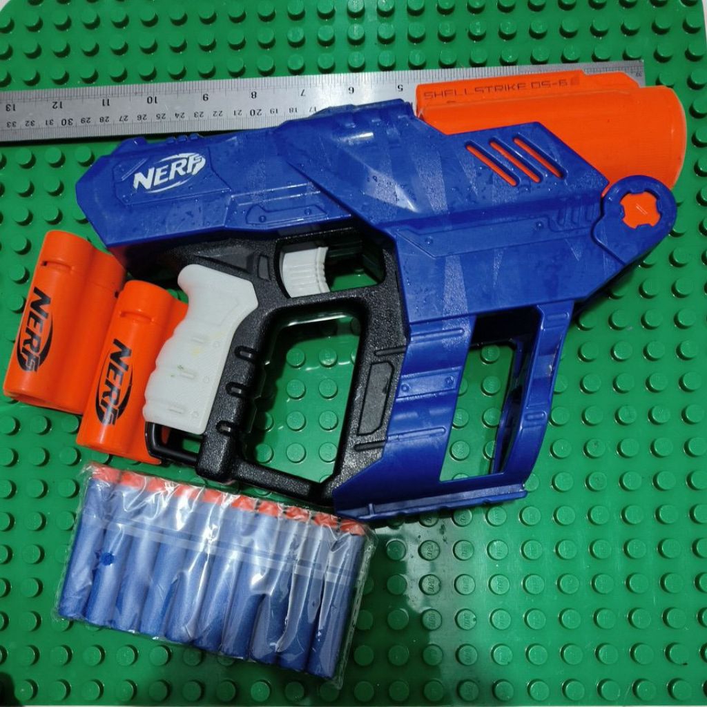 jual pistol mainan tembakan anak Nerf Shell strike 05-6 original pungsi normal