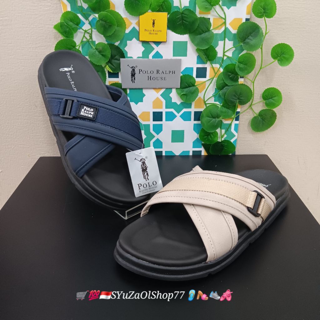 [Bisa COD/100% Original/Art PORTO 03] Sandal Pria POLO RALPH HOUSE/Sandal Casual Pria/Sandal Slide/S