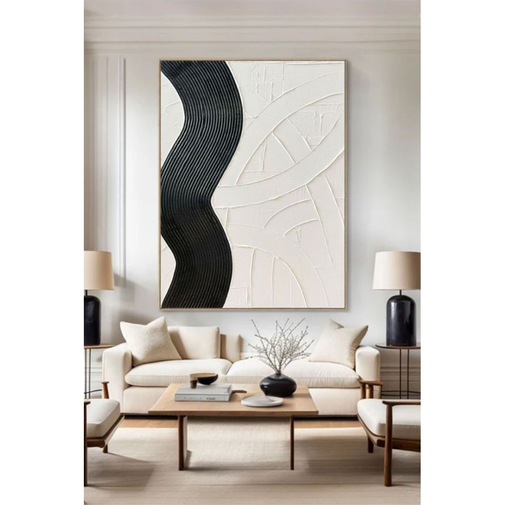 lukisan minimalis hiasan dinding ruangan tamu kamar