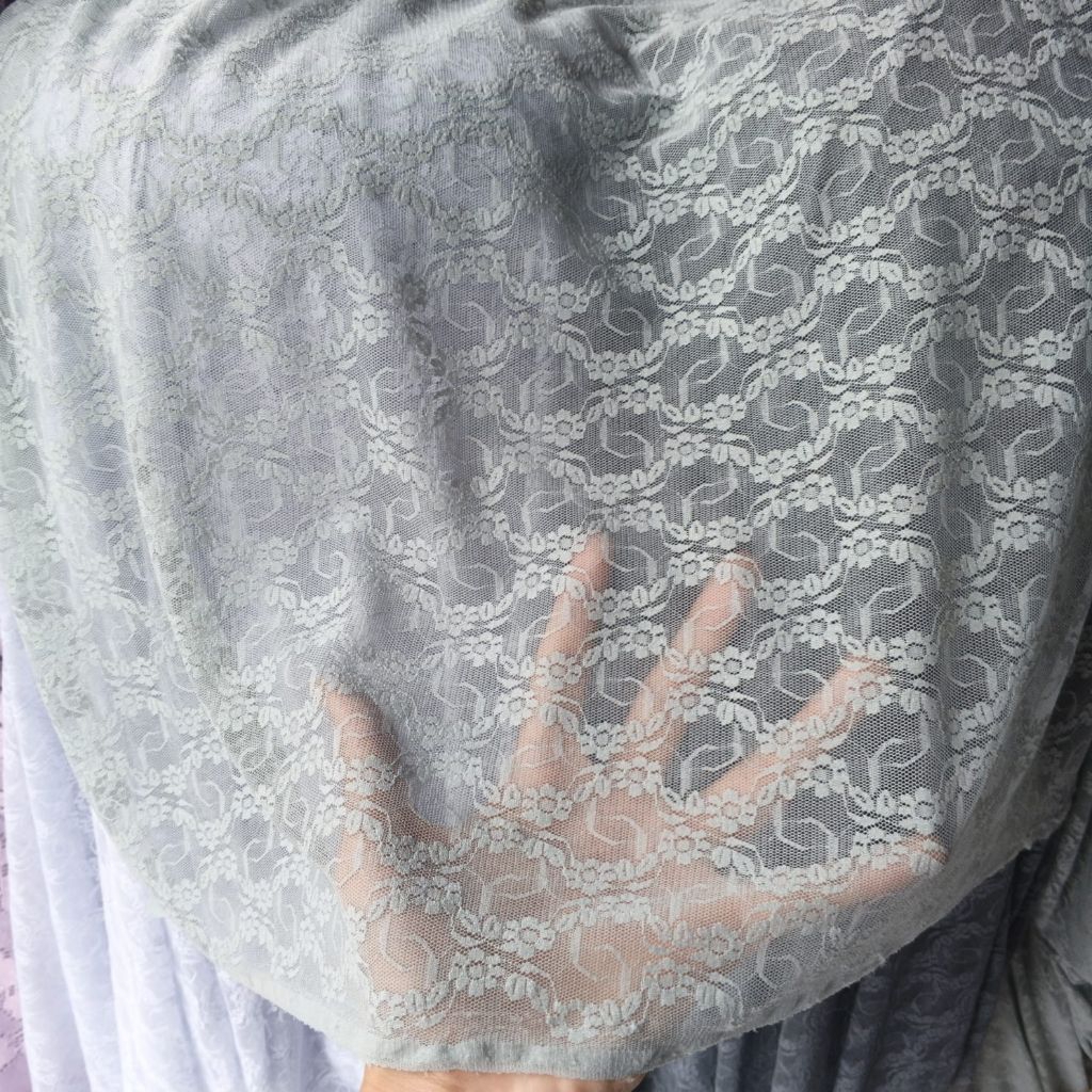 Kain Brokat Premium [0,5meter] - kain brokat stretch motif halus lembut - bahan brokat street lembut