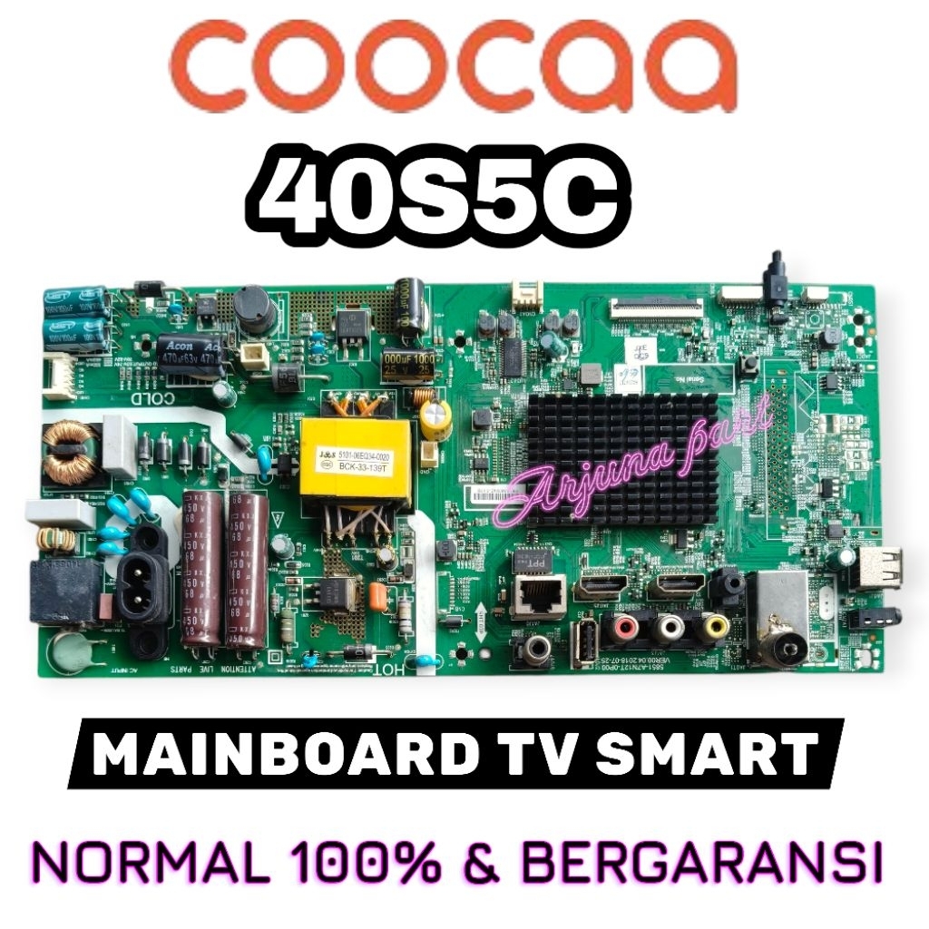 MB TV COOCAA 40S5C / MAINBOARD TV COOCAA 40S5C /  MESIN TV COOCAA 40S5C / MODUL TV COOCAA 40S5C / MB