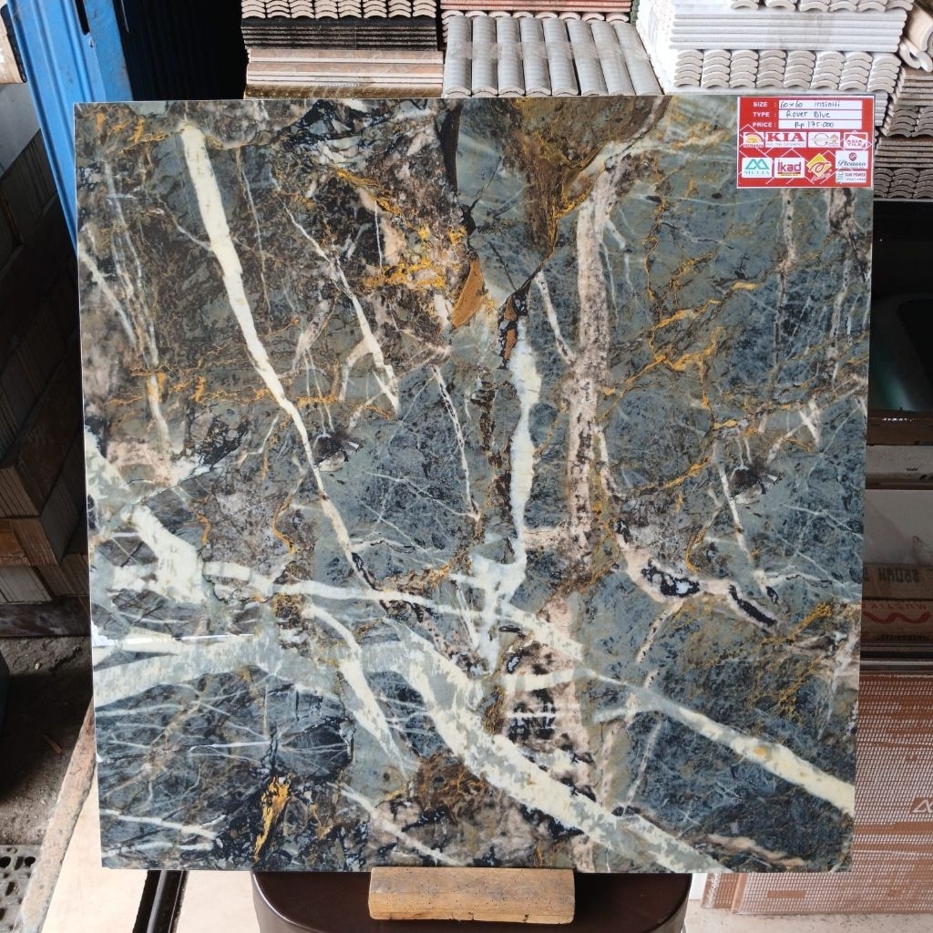 Granite 60x60 Infinity Rover Blue | Glossy