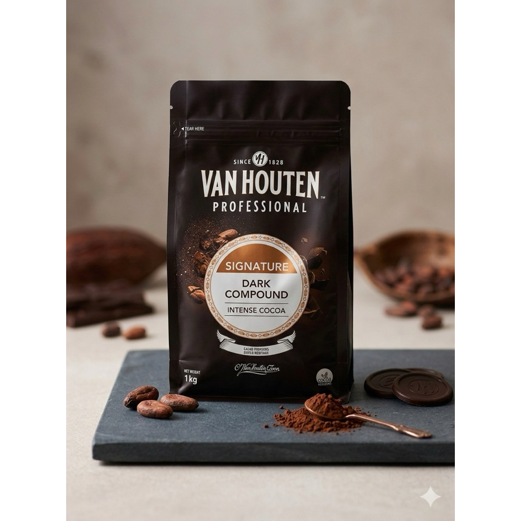 Van Houten Professional Dark Compound Button