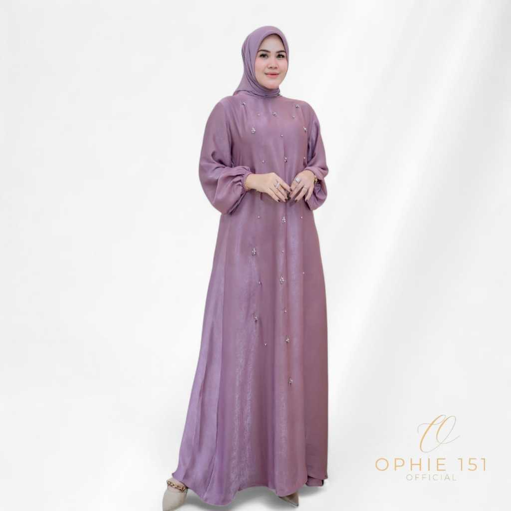 Ophie151 Gamis Dubai Premium Nabila Fashion Muslim Model Syari Elegan