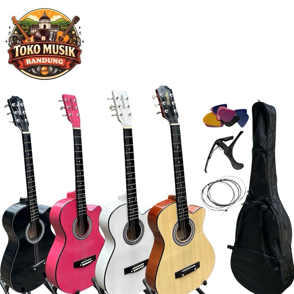 gitar akustik Yamaha,(Gratis peking Kayu) Rock Line Bandung