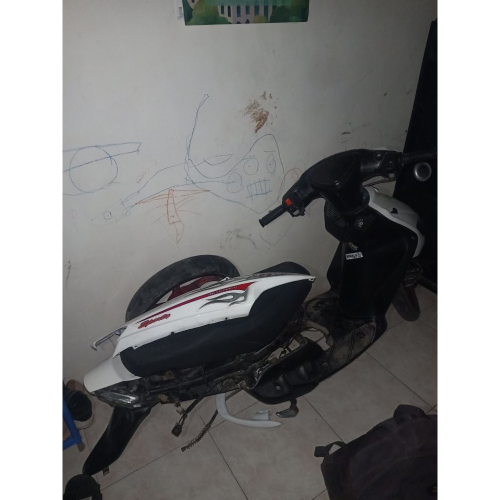 body+frame/rangka mio sporty fullset ban depan belakang
