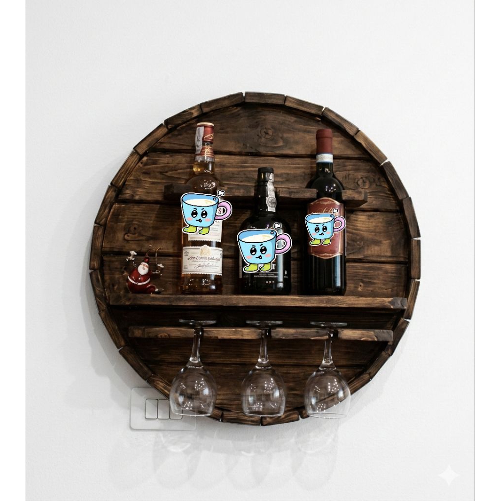 Rak dinding minuman D60 cm Rak dinding custom minuman rak vintage rak jadul rak dinding model lawasa