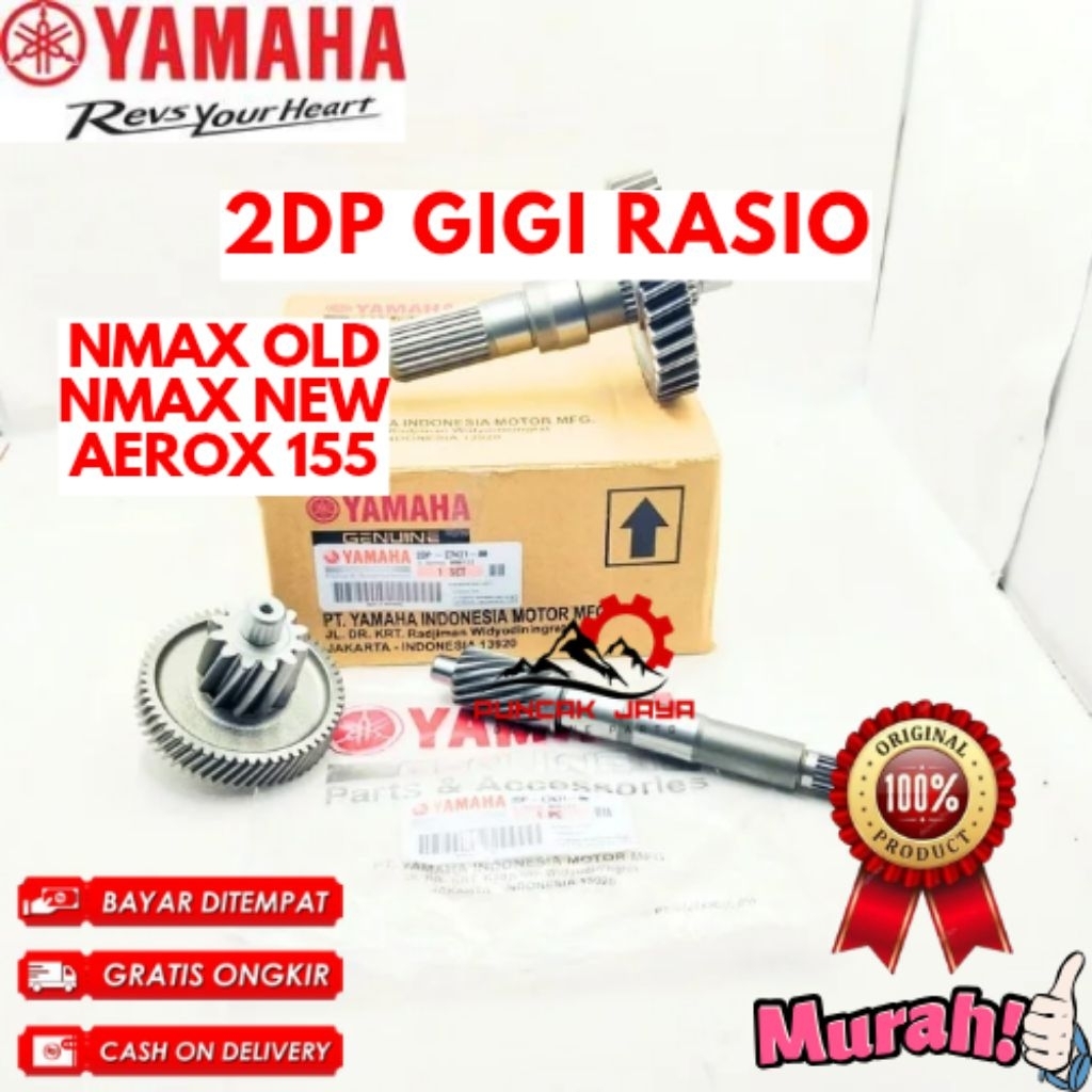 GIGI RASIO ORIGINAL YAMAHA KODE 2DP, GIGI RASIO NMAX OLD, GIGI RASIO NMAX NEW, GIGI RASIO AEROX 155