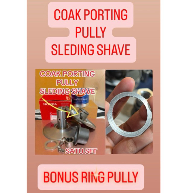 Aldijayaparts  _ satu set pully belakang coak porting adv 160  beat scopy vario pcx adv mio sporty m