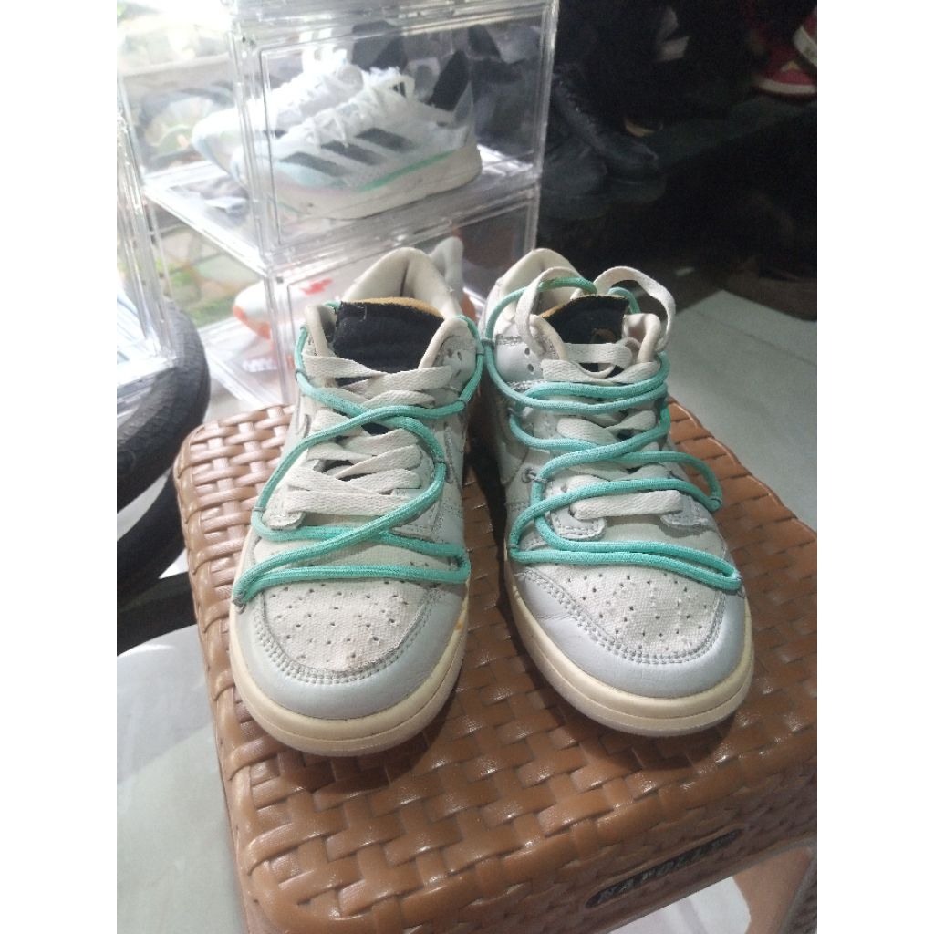 sepatu preloved n1k3 SB dunk low Off White size 36 insole 22,5 cm