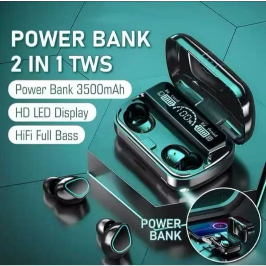 Headset powerbank bluetooth TWS AG