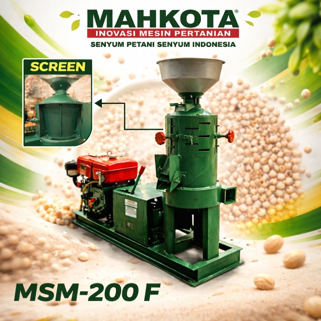 MAHKOTA MESIN SOSOH SORGUM SORGUM MILL MSM - 200 F