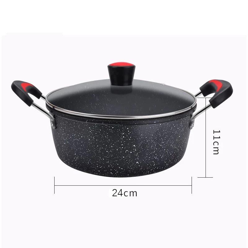 PROMO TERBARU PANCI KUAH ENAMEL 24CM / PANCI KUAH / PANCI SUP ANTI LENGKET