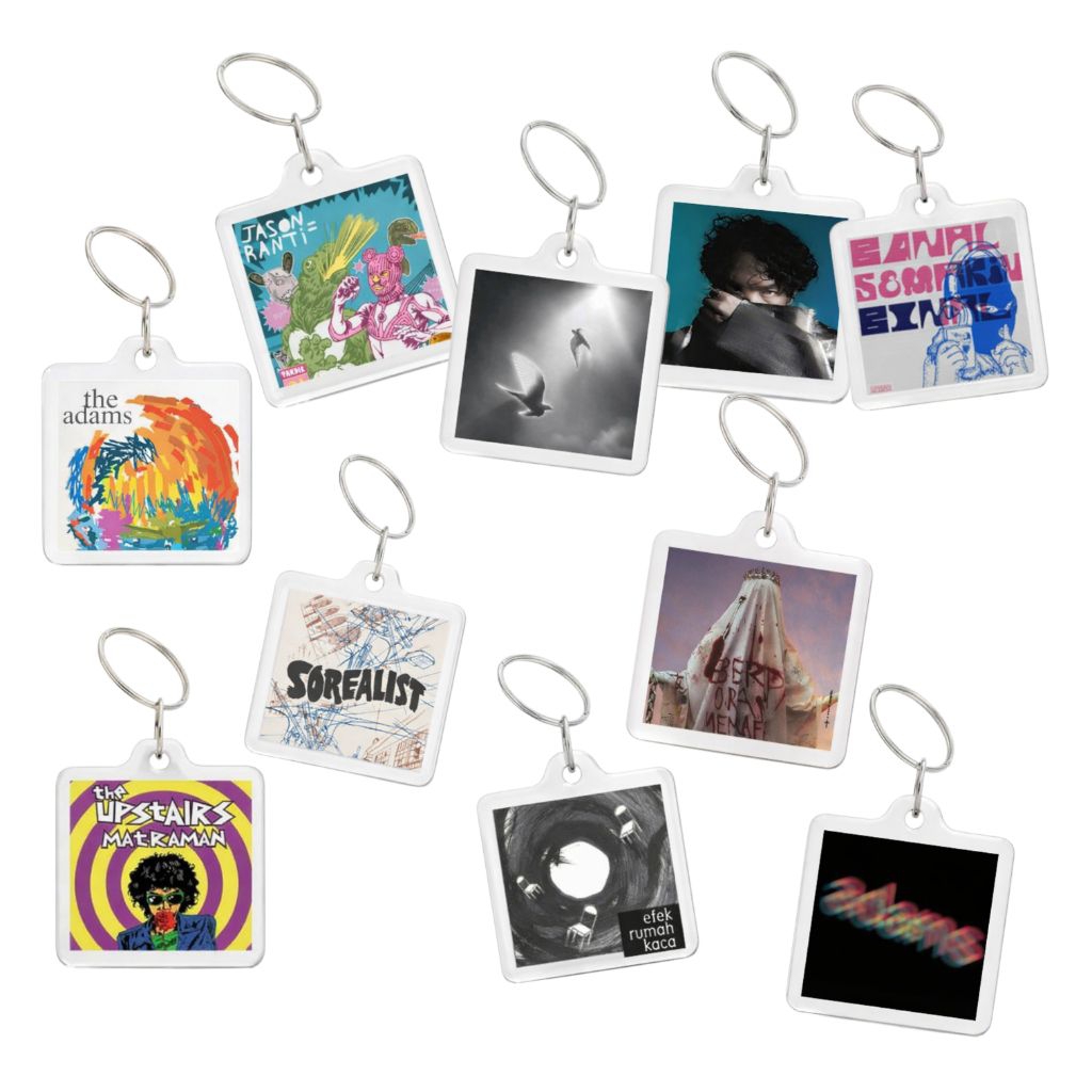 Gantungan Kunci Cover album NFC  | Custom keychain album music NFC
