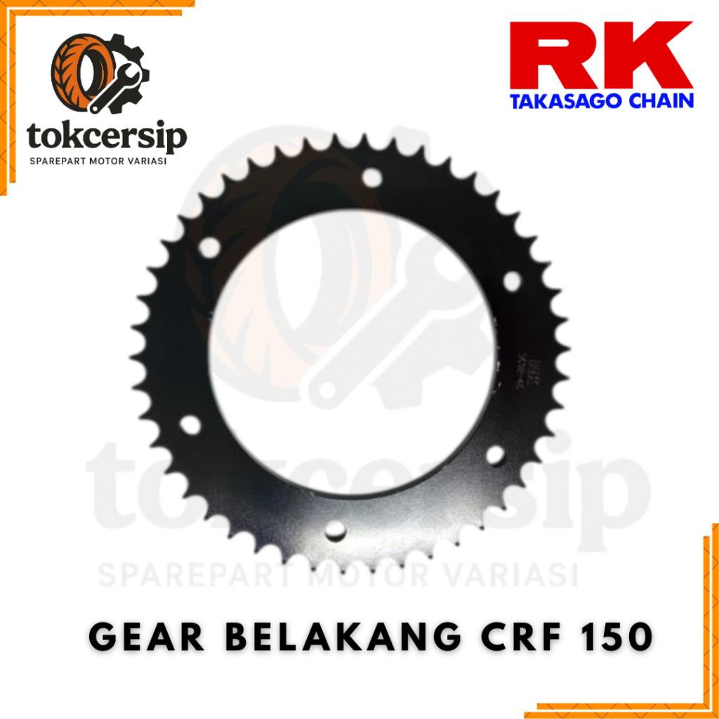 RK GEAR GIR GER BLK CRF150 CRF150L CRF 150 L TEBAL 428 UKURAN 50 ORIGINAL
