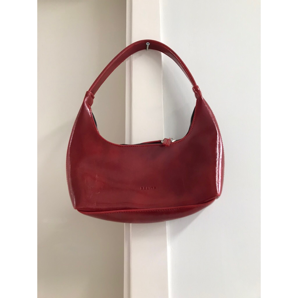 tas bahu beliya merah wanita