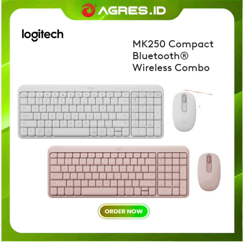 Logitech MK250 Keyboard Mouse Combo Nirkabel Bluetooth