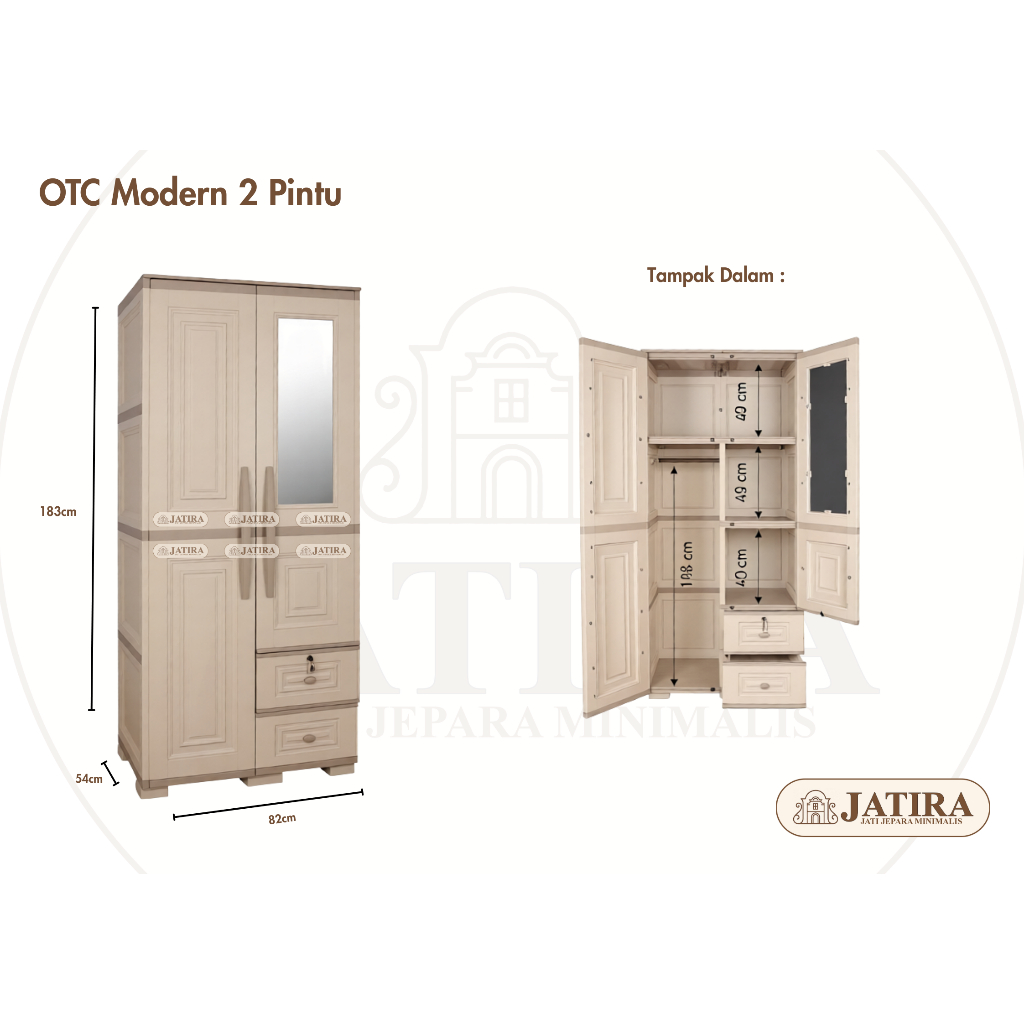 Lemari Plastik Olymplast OTC Modern | Lemari Plastik Olymplast Murah Palembang