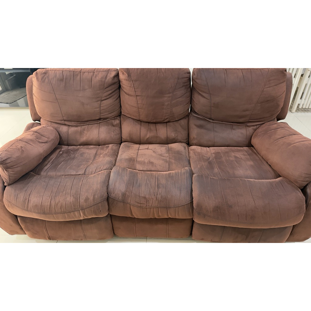 sofa cheers 3 recliner 3 seater preloved