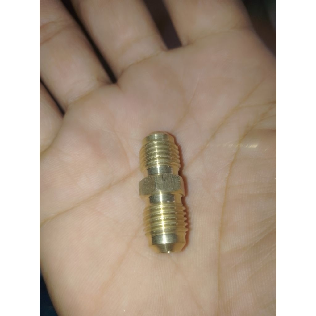 NEPEL TENGAH AC 1/4 NEPEL SAMBUNGAN PIPA AC