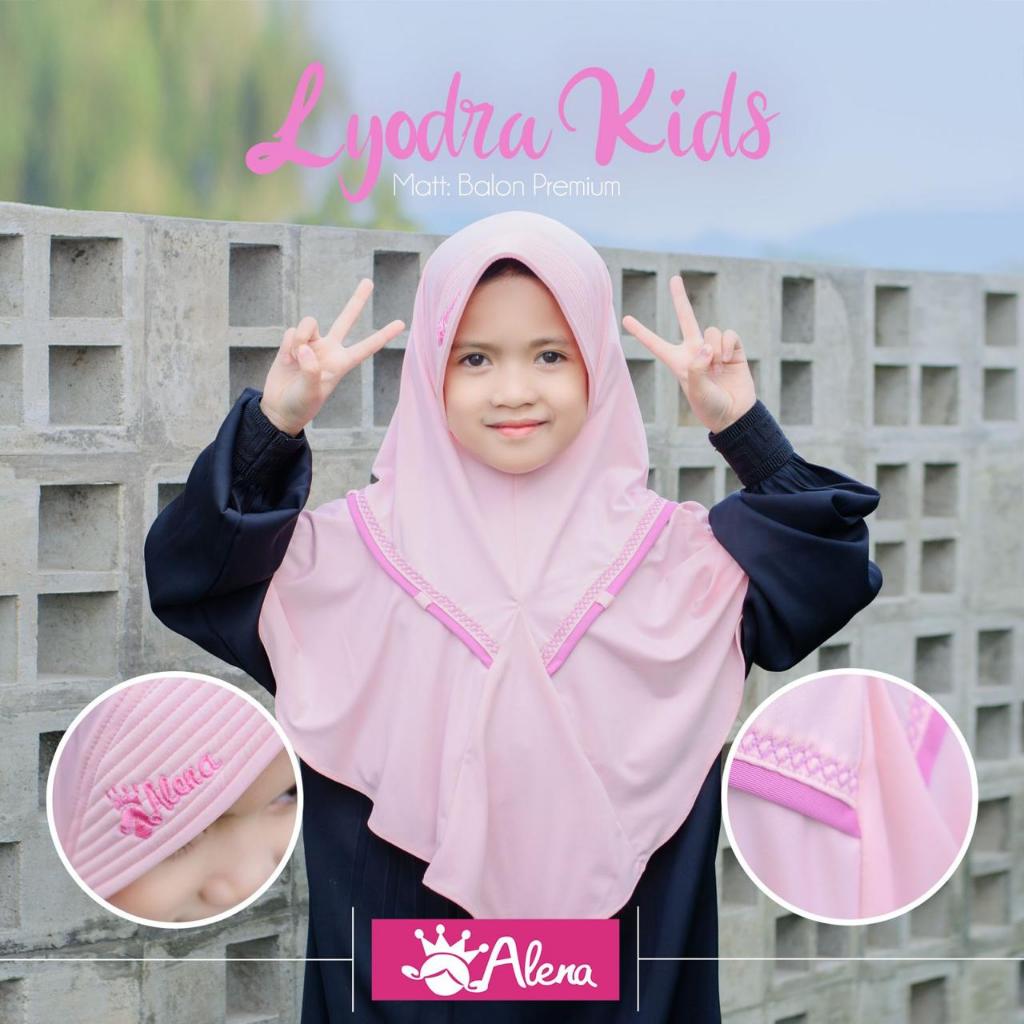 446 Jilbab Anak Lyodra Kids Ori Alena Hijab || Kerudung Anak TK SD List Kombi Bordir