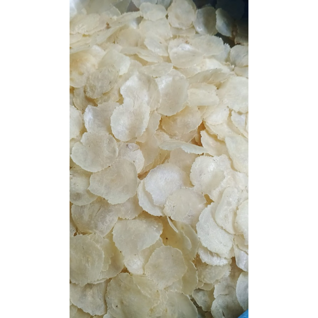 emping mlinjo mentah besar 1 kg