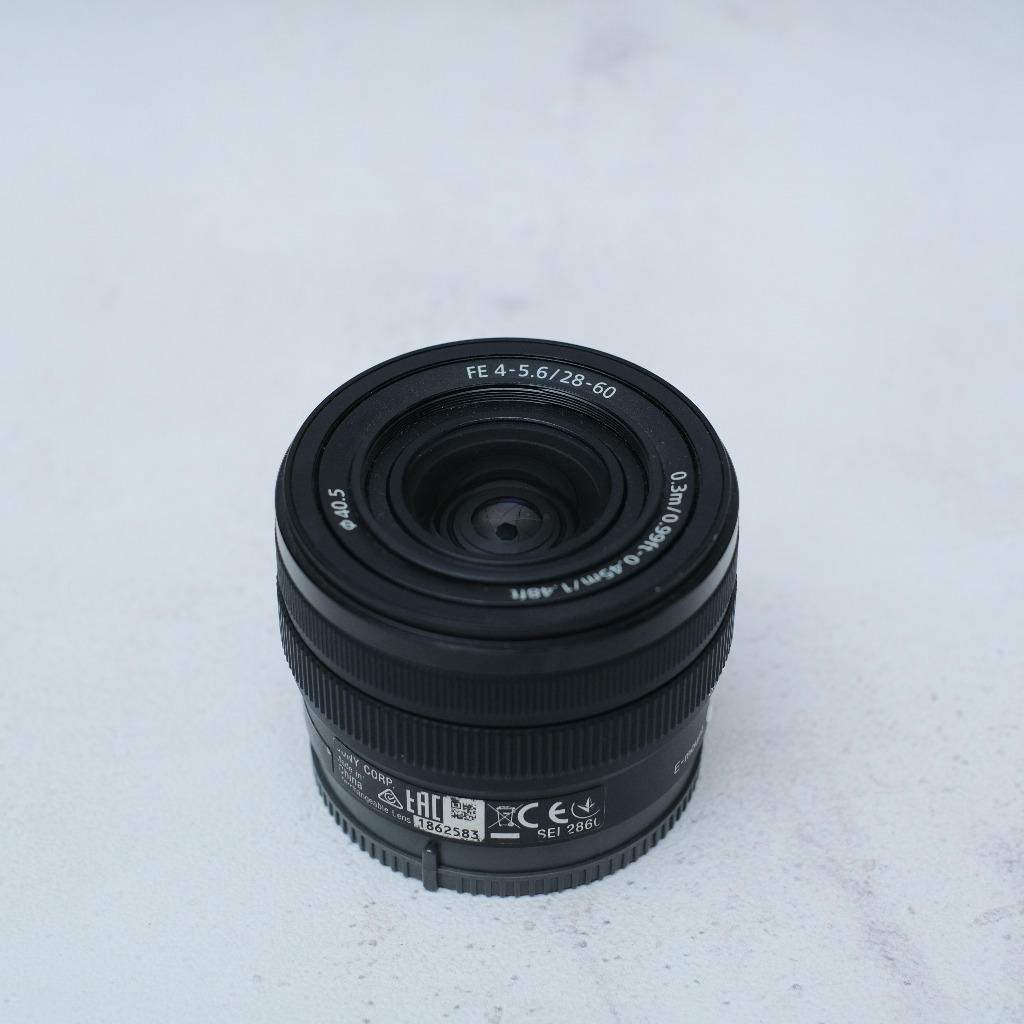 Sony lensa kit 28-60mm FE  bekas
