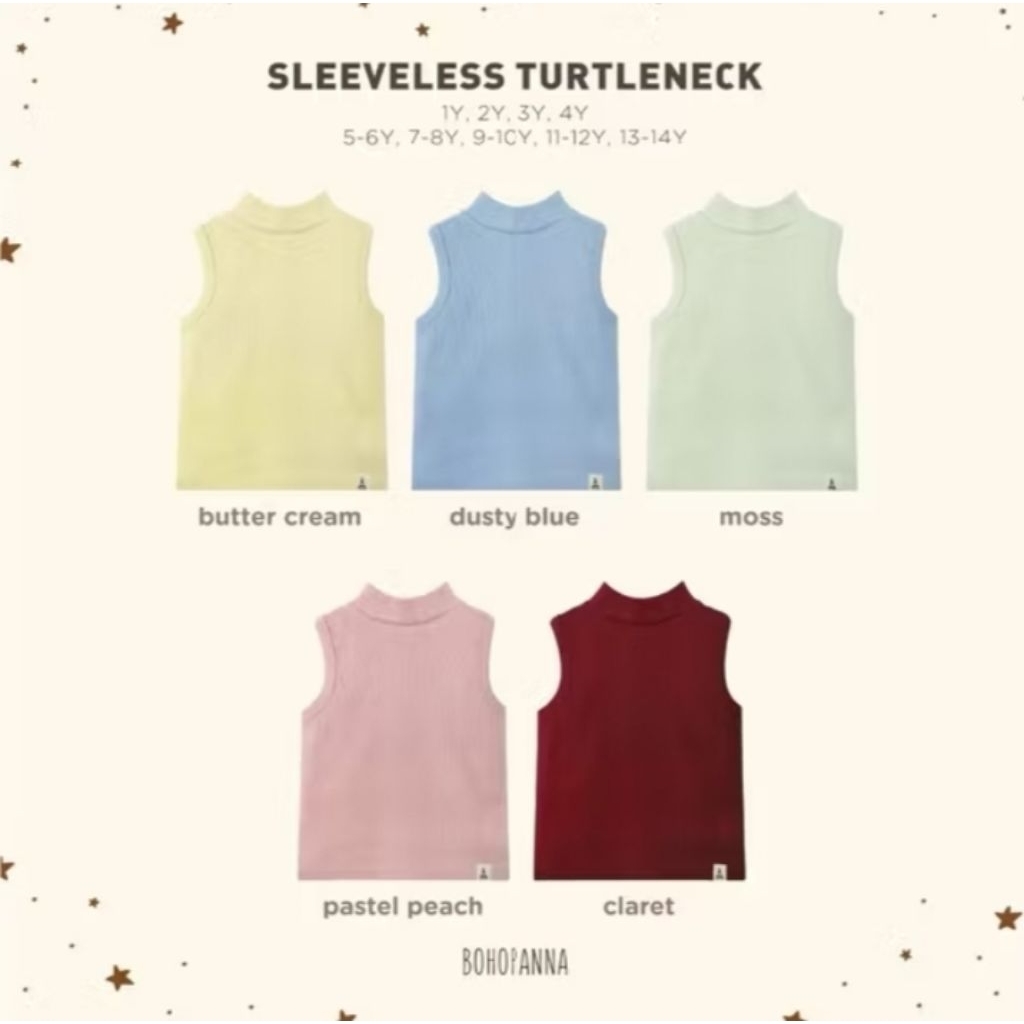 sleeveless turtleneck BOHOPANNA