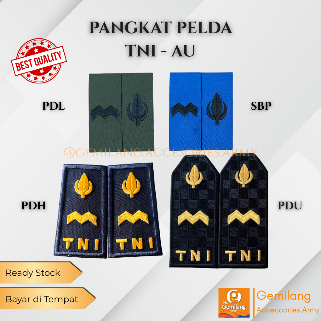 PANGKAT PELDA PDU PDH PDL TNI AU | Pangkat TNI AU | Sepasang