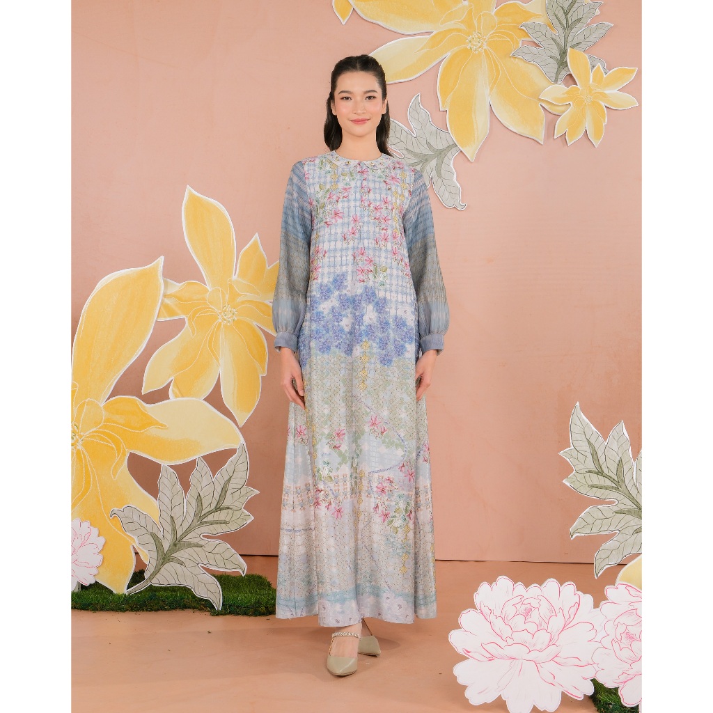 MUDA - KEMALA DRESS - INDIGO / Dress Wanita MUDA OFFICIAL