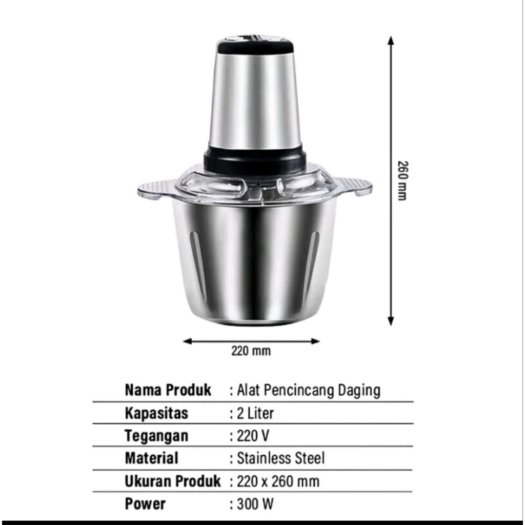 Cooper pencincang daging stainless steel