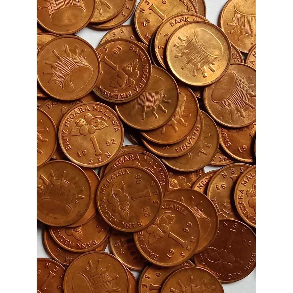 Uang koin asing 1 sen malaysia
