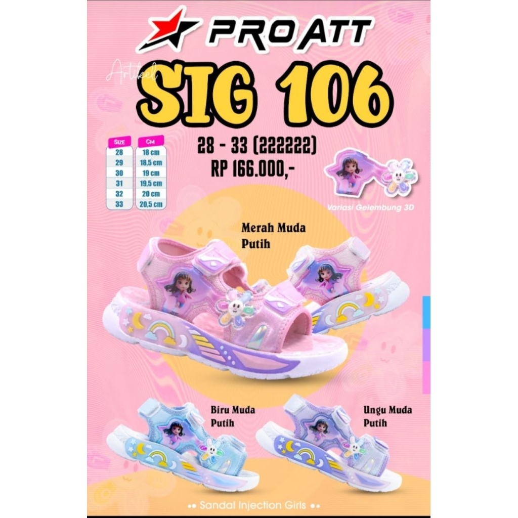 SEPATU SANDAL ANAK PRO ATT TERBARU EMPUK SANDAL GUNUNG PRO ATT