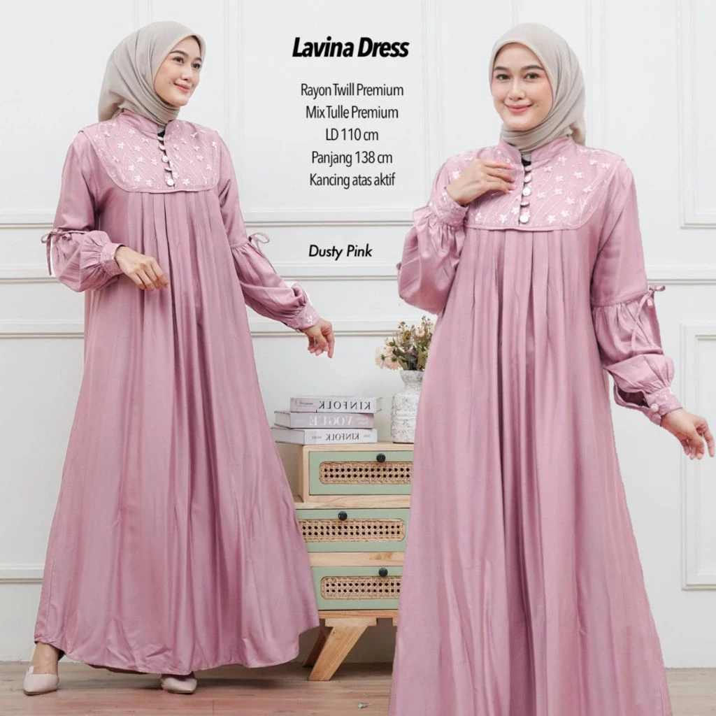 Gamis Lebaran Wanita Terbaru 2026 Baju Pengajian Ibu Pernikahan Set Gamiss Hijab Dres Brokat Muslima