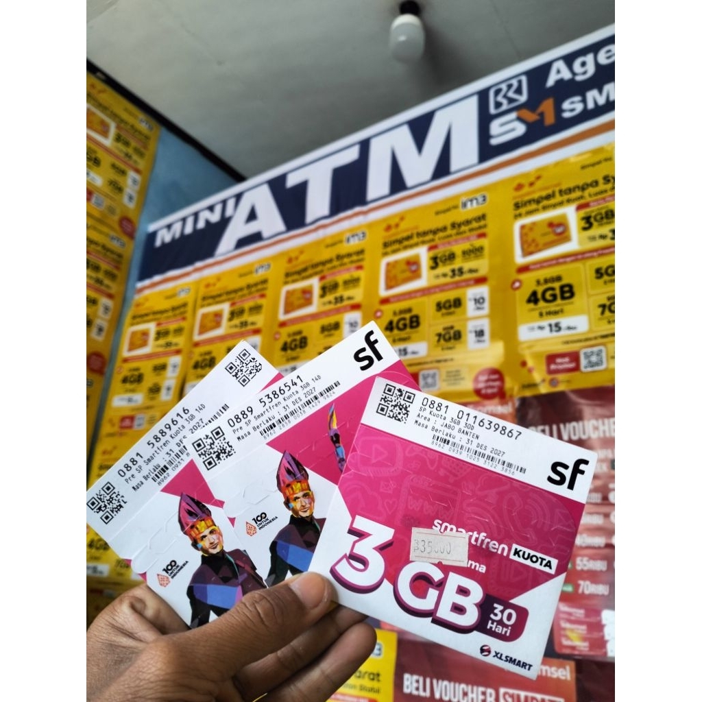 KARTU PERDANA SMARTFREN 3 GB