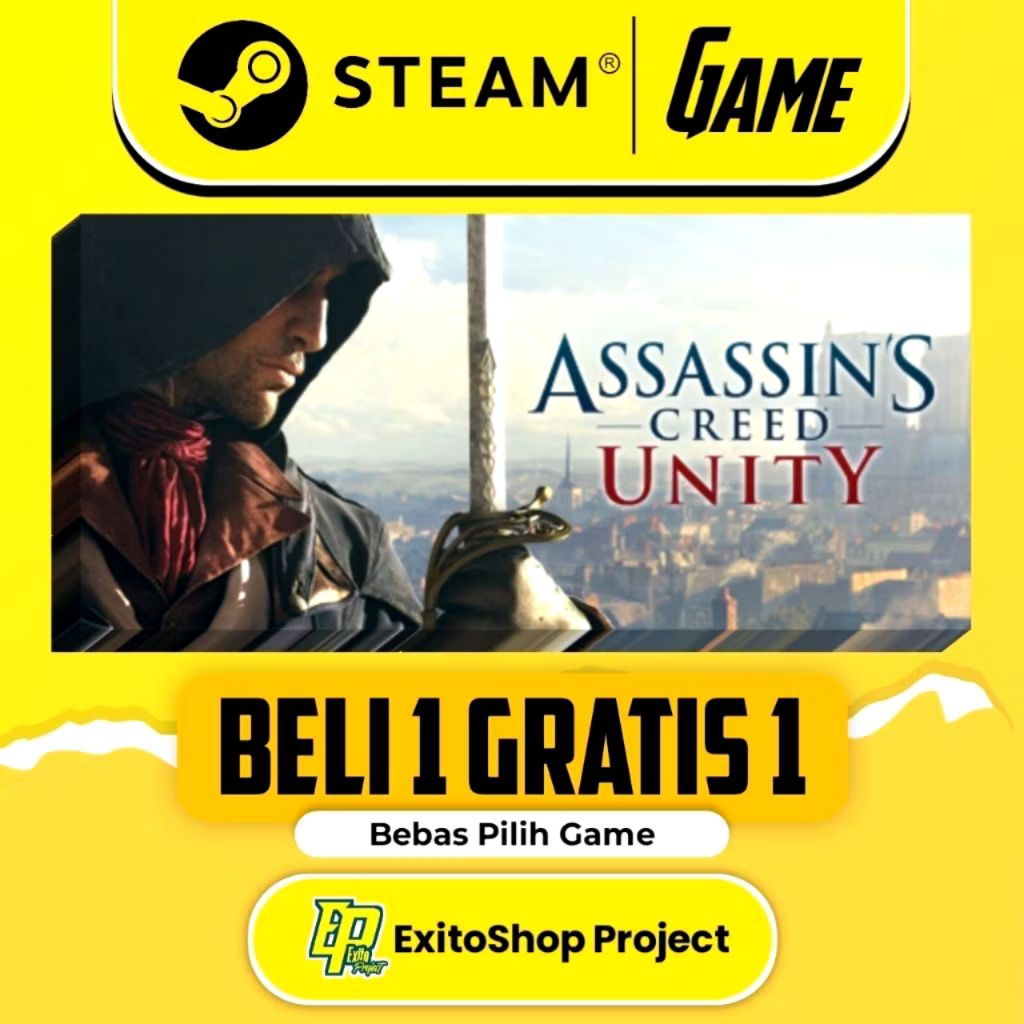 ASSASIN'S CREED UNITY GAME ORIGINAL STEAM PC/LAPTOP