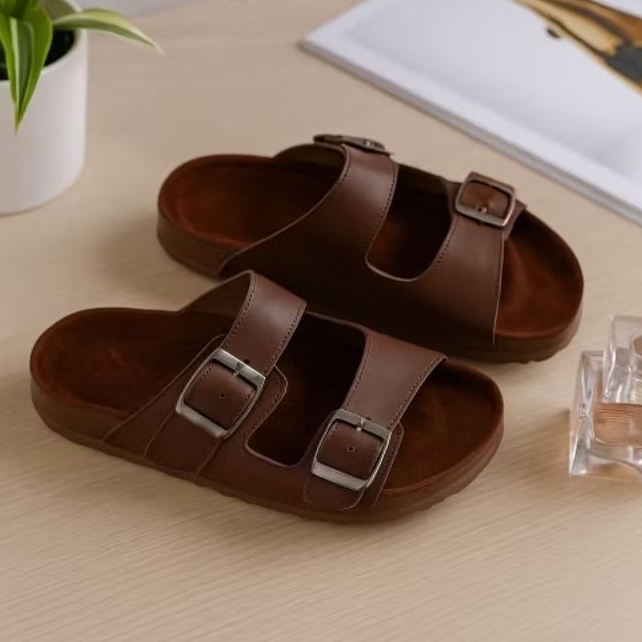 Sendal Wanita Kekinian Korean Style Slip on