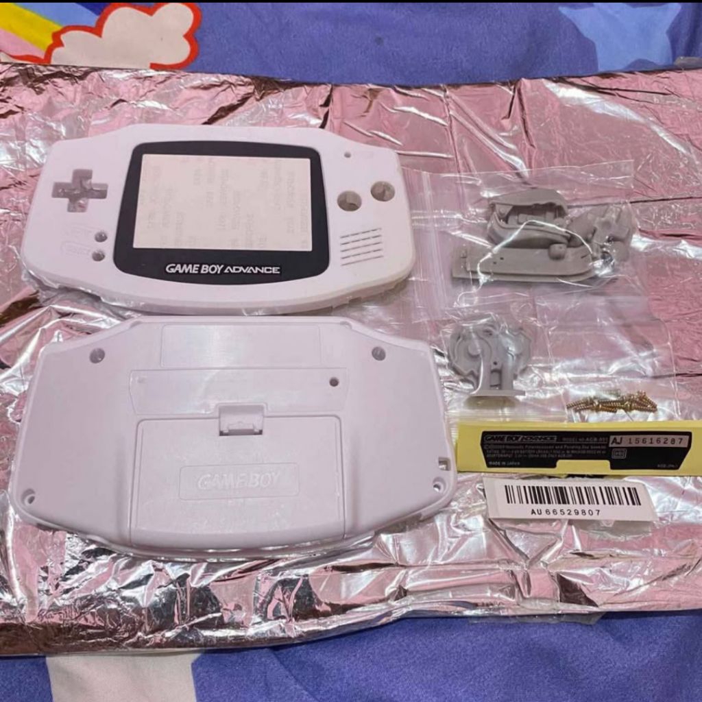 casing full set gameboy advance classic black yellow white color GBA classic