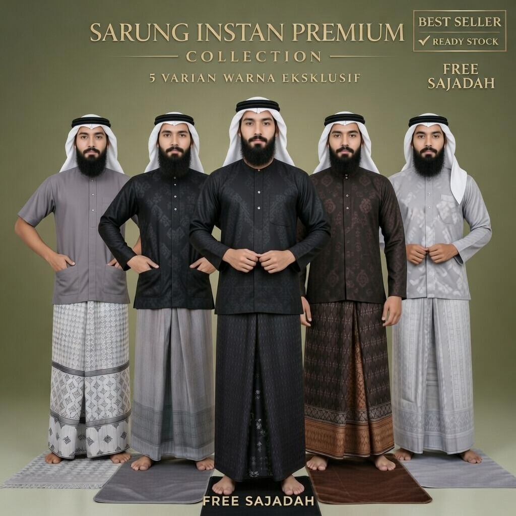 Sarung Instan Batik Dewasa Kekinian Kain Premium Dewasa Lebaran