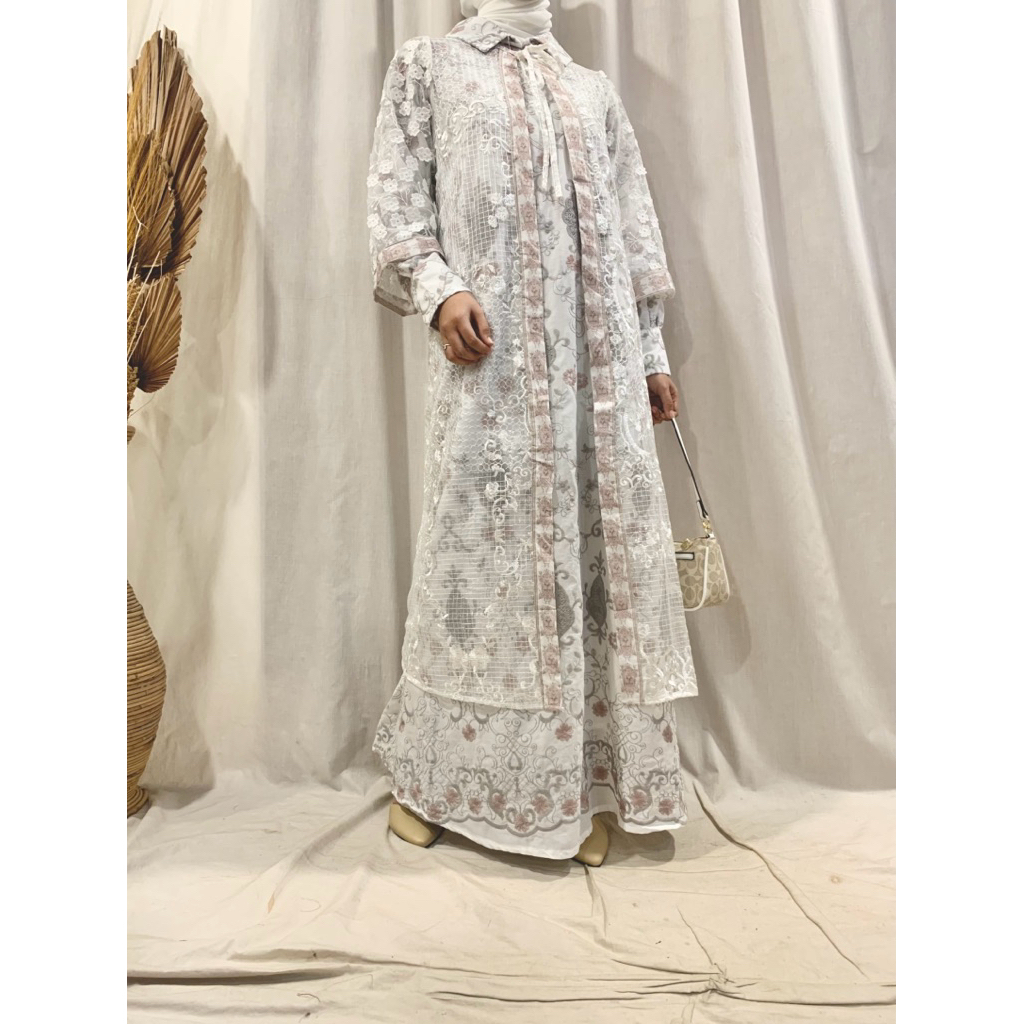 Gamis Rompi Bordir Wanita