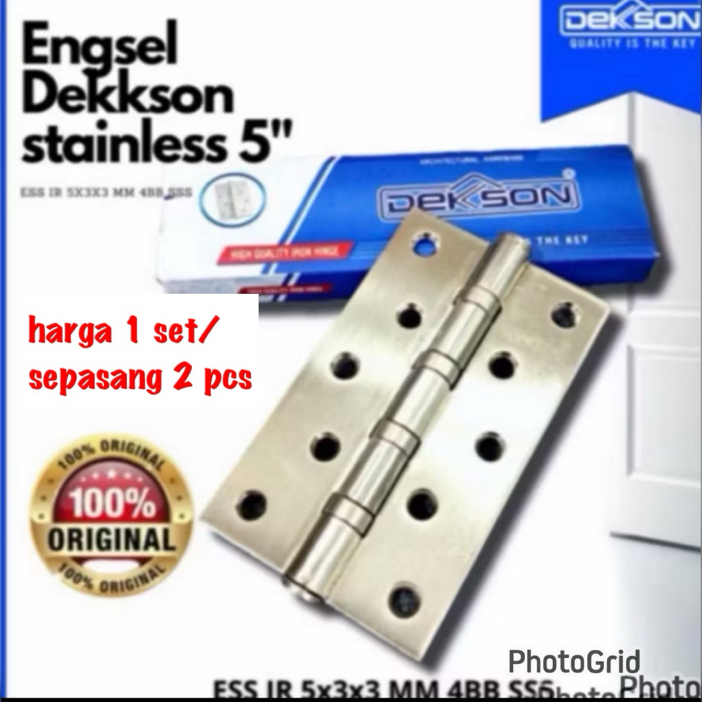 Dekkson Engsel 5 Inc 4 inc 3 inc Stainles Steel Tebal/ SUPER PROMO ENGSEL 5 INC DEKSON ENGSEL PINTU 